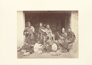 Darjeeling; Bhooteák és nepáliak csoportja alkotó: Samuel Bourne