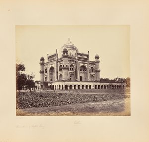 Delhi; Safdar Jung mauzóleuma alkotó: Samuel Bourne