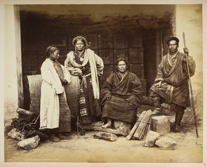 Bhooteák csoportja, Darjeeling, a "Views of Darjeeling"-ből alkotó: Samuel Bourne