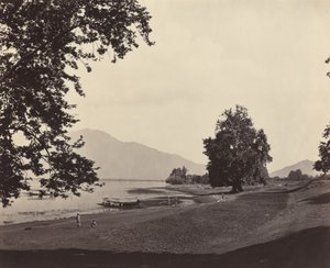 Kasmíri jelenet, c. 1865. alkotó: Samuel Bourne