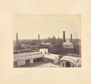 Lahore; kilátás az erőd palotájából alkotó: Samuel Bourne