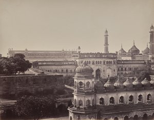 Lucknow. A nagy imambara és a mecset alkotó: Samuel Bourne