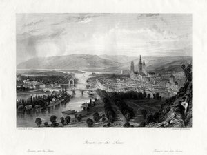 Rouen a Szajnánál, Franciaország, 1875