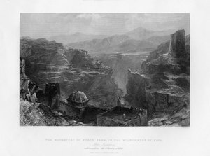 Santa Saba kolostor Mar Saba, Izrael, 1841.