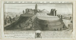 Tutbury kastély – Keleti nézet: metszet