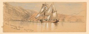Brig jön, West Point alkotó: Samuel Colman