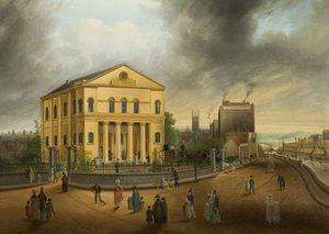 Vasárnap reggel, templomba járás, 1832 körül (olaj, vászon) alkotó: Samuel Colman