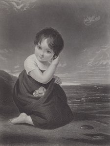 Üzenet a tengerből (metszet) alkotó: Samuel Cousins