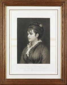 Moretta - Egy velencei lány (mezzotint)
