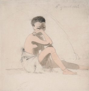 Korah lány ülve alkotó: Samuel Daniell