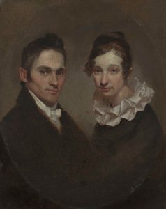 Hiram Bingham tiszteletes (1789-1869) és Mrs. Hiram Bingham (Sybil Mosely, sz. 1848)
