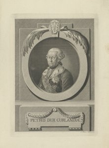 Peter von Biron 1724-1800, Kurland és Szemgallia hercege, 1781. alkotó: Samuel Gottlieb Kuetner