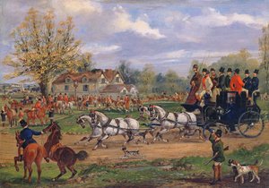 Színpadi edző egy fogadó előtti találkozón, 1862