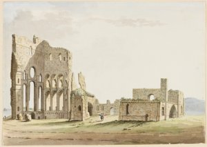 Tynemouth Priory, Northumberland (toll és tinta és wc papírra)