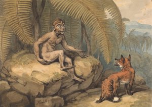 Egy majom és egy róka alkotó: Samuel Howitt