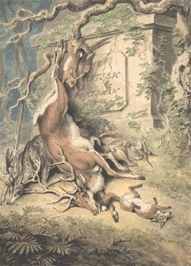 Tervezés a The British Sportsman frontispiece számára, 18. század vége – 19. század eleje. alkotó: Samuel Howitt