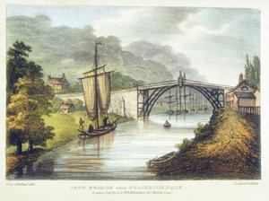 Vashíd a Severnön át Ironbridge-ben, Coalbrookdale, Anglia, 1779-ben, 1795-ben épült