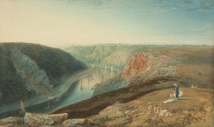 Az Avon az Observatory Hillről, 1825 körül alkotó: Samuel Jackson
