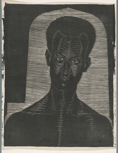 Egy ismeretlen férfi portréja Curaçau (cím a tárgyon) alkotó: Samuel Jessurun de Mesquita (signed by artist)