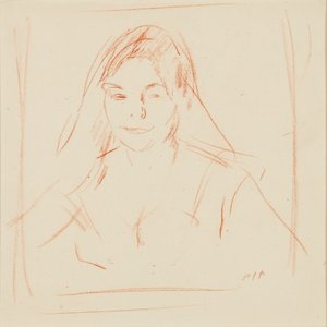 Lány fátyollal (sangvinikus) alkotó: Samuel John Peploe