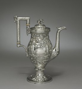 Neorokokó kávéskanna, 1840 körül alkotó: Samuel Kirk