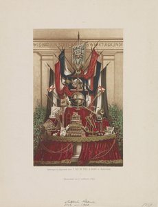 Trófea díszként a Delft Akadémia huszadik évfordulója alkalmából, 1862-ben alkotó: Samuel Lankhout