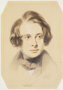 Charles Dickens korai portréja, 1837 (kréta, zsírkréta és ceruza papíron)