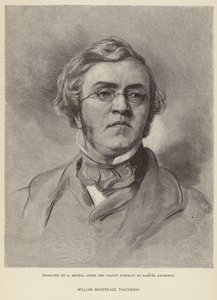 William Makepeace Thackeray portréja