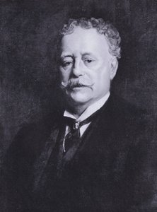 Henry Woods portréja (színes litó) alkotó: Samuel Luke (after) Fildes