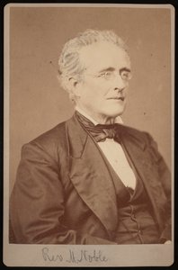 Mason Noble tiszteletes portréja 1809-1881, 1876-1880 között.