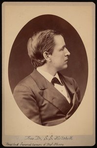 Samuel Swain Mitchell tiszteletes portréja 1839-1919, 1876-1880 között.