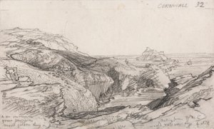 Oldal egy Cornish Sketchbookból: Cornwall 32 alkotó: Samuel Palmer