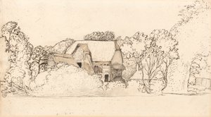 Egy ősi pajta Shorehamben alkotó: Samuel Palmer