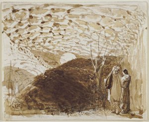 Holdfényes táj alkotó: Samuel Palmer