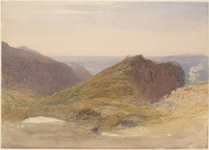 Devon északi partján, a távolban Lundy-sziget alkotó: Samuel Palmer