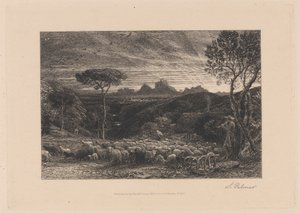 A hajtás kinyitása alkotó: Samuel Palmer