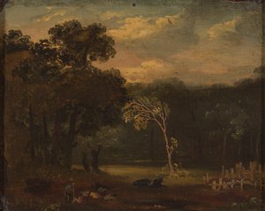 Vázlat a Sion Park természetéből alkotó: Samuel Palmer