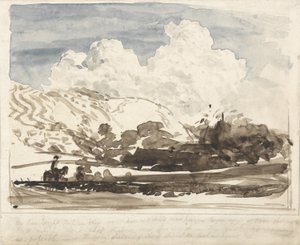 A fényes felhő (papírral) alkotó: Samuel Palmer