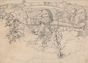 A primitív kunyhó, Shoreham alkotó: Samuel Palmer