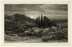 A felkelő hold alkotó: Samuel Palmer