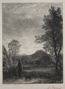 A pacsirta, 1850. alkotó: Samuel Palmer