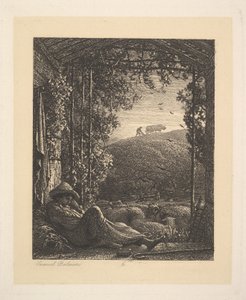 Az alvó pásztor, kora reggel, 1857.