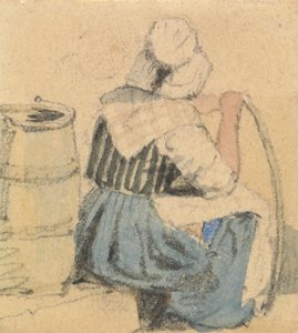 Ülő parasztasszony alkotó: Samuel Prout