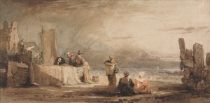 Figurák a tengerparton alkotó: Samuel Prout