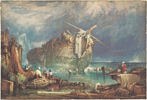 Mentés a hajóroncsból alkotó: Samuel Prout
