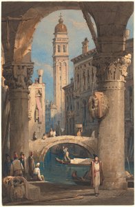 San Giorgio dei Greci, Árkádból nézve alkotó: Samuel Prout