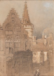 Az aranygyapjú, Brugge, dátum ismeretlen (akvarell, papír) alkotó: Samuel Prout
