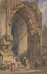 A tornác, reimsi katedrális alkotó: Samuel Prout