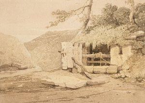 Kútfej (akvarell) alkotó: Samuel Prout