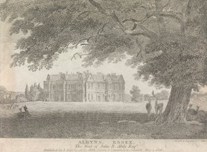Albyns, Essex, The Seat of John R. Abdy, Esquire (kiadó: L. Asperne); 7. oldal (Első kötet) alkotó: Samuel Rawle